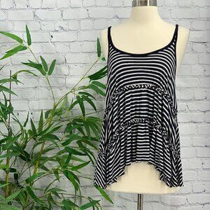 🎉We The Free Dark Navy & White Stripe Knit Top